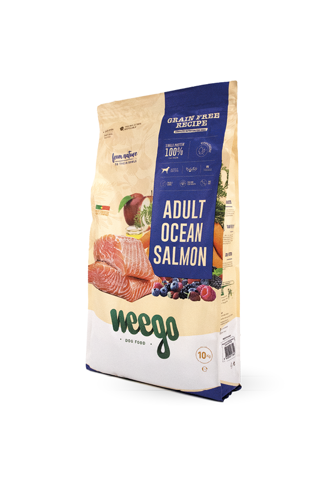 WEEGO GRAIN FREE DOG FOOD ADULT OCEAN SALMON 100GR /2KG/10KG