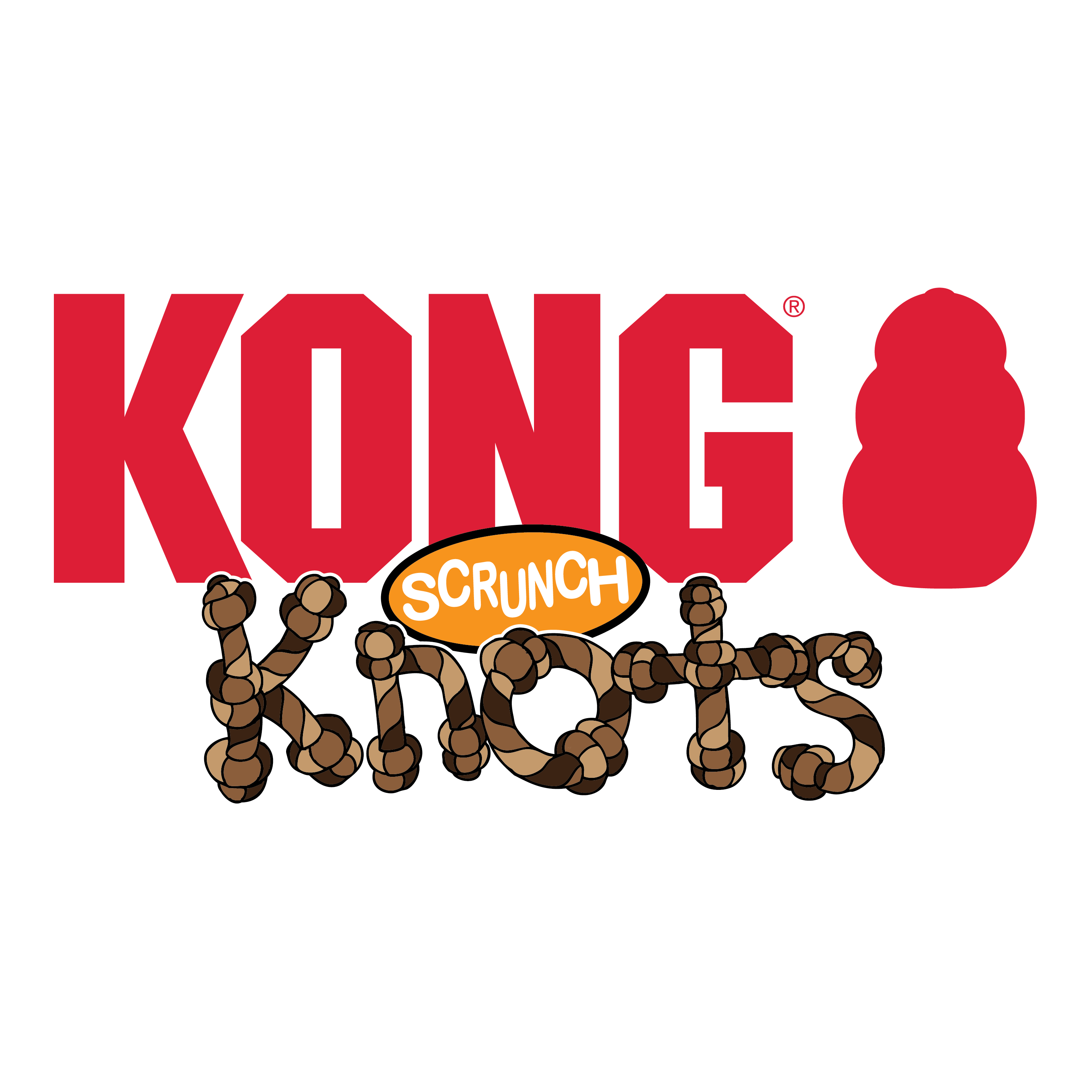 KONG SCRUNCH KNOTS SQUIRREL SMALL/MEDIUM (Esquilo)