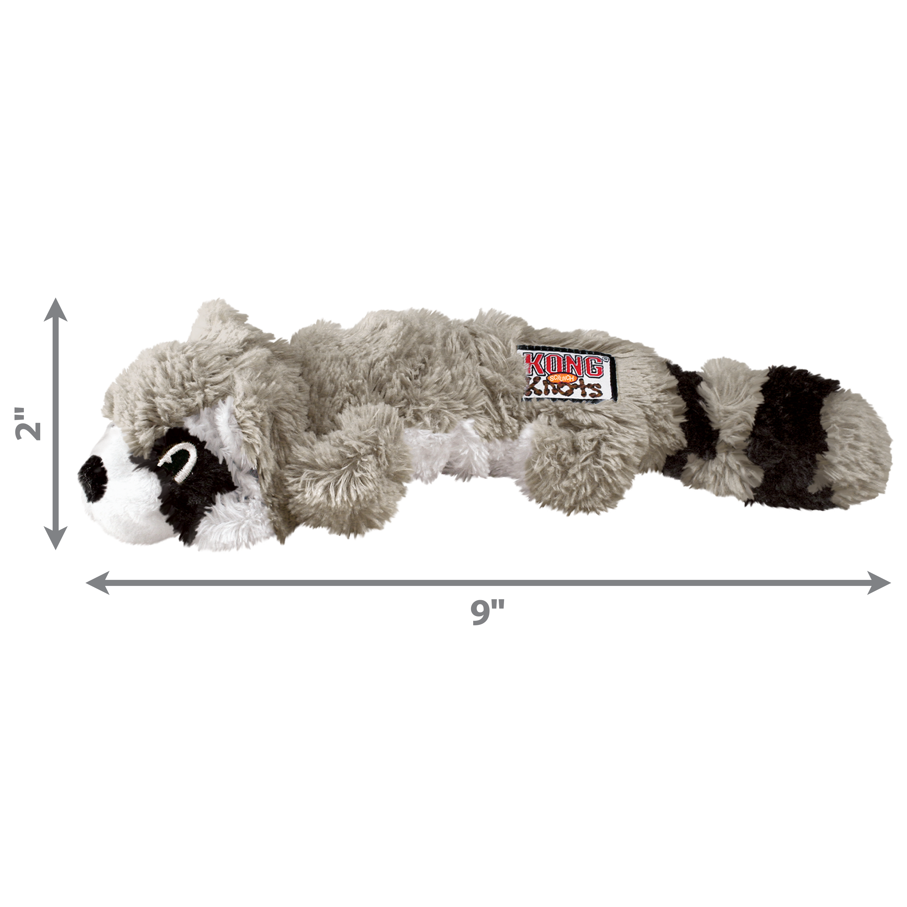 KONG SCRUNCH KNOTS RACOON SMALL/MEDIUM (Guaxinim)