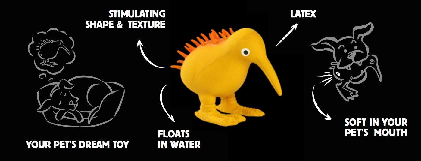KIWI WALKER Whistle Figure L