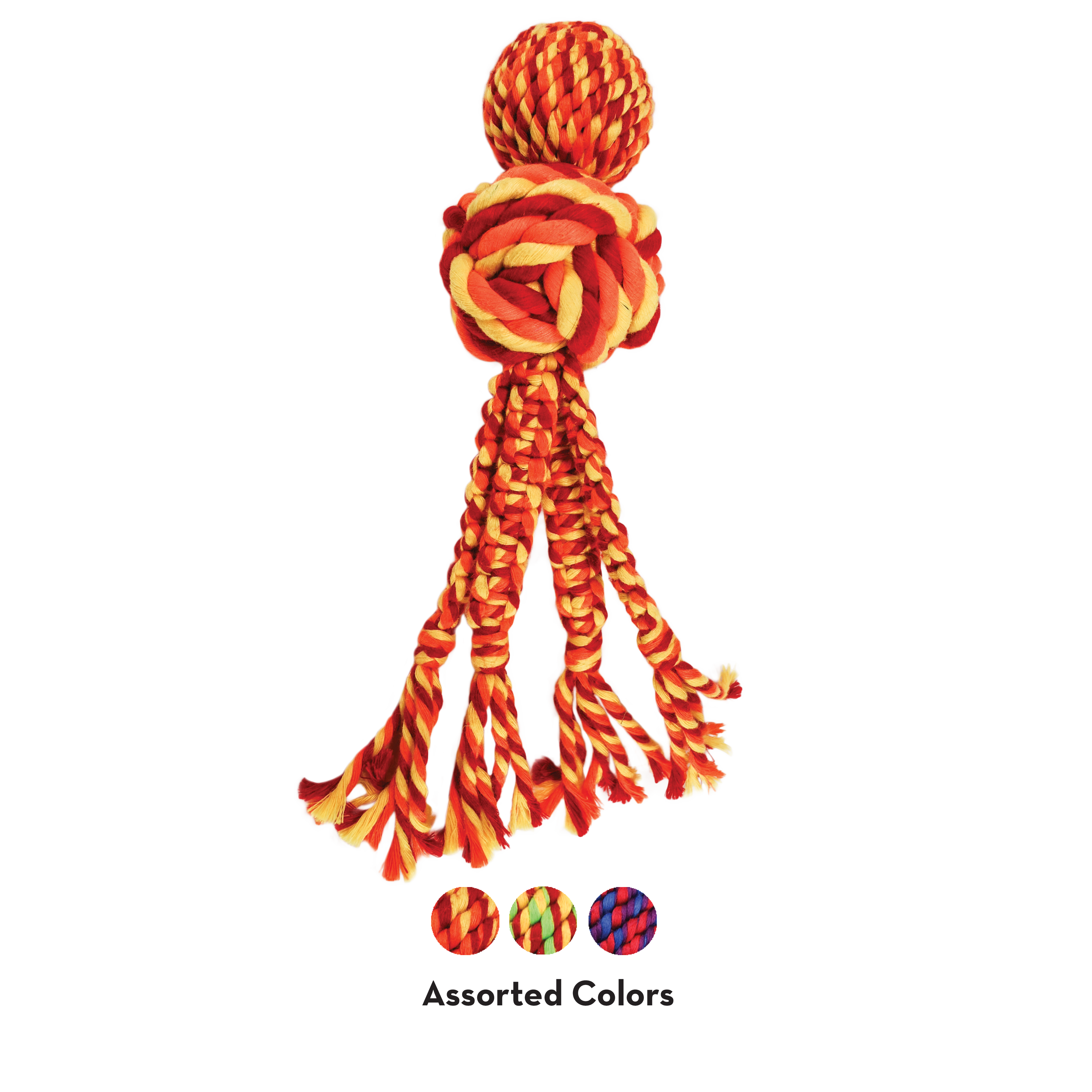 KONG Wubba Weaves with Rope L - Sortido