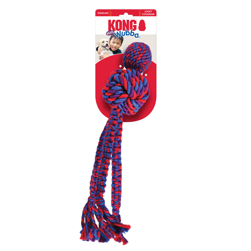 KONG Wubba Weaves with Rope L - Sortido